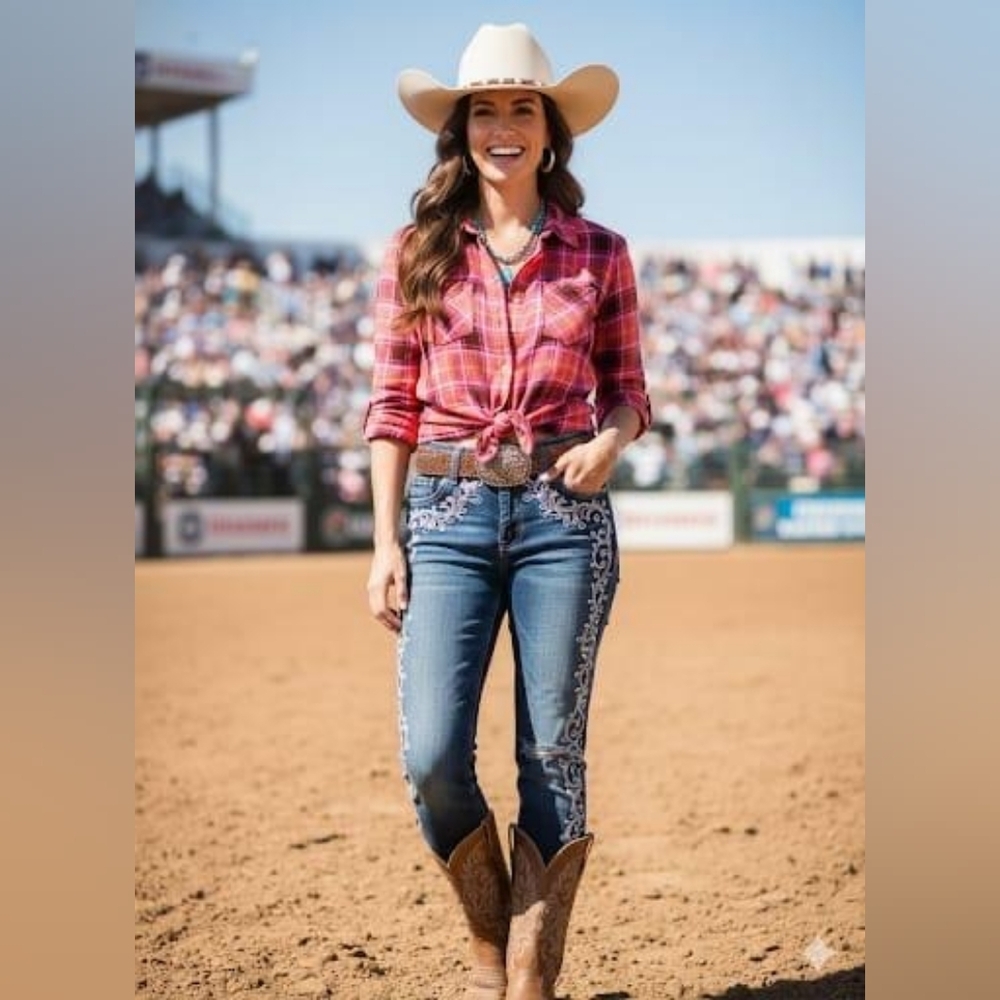 Talbots Red Plaid Button Down Shirt